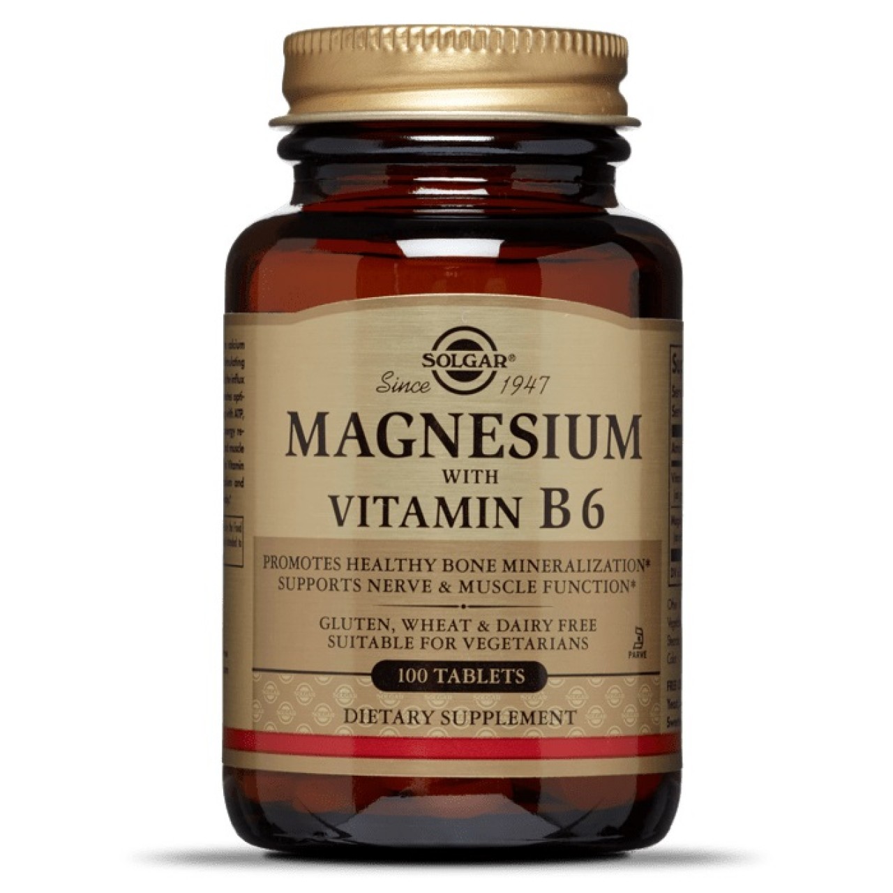 SOLGAR MAGNEZIJUM SA VITAMINOM B6 TABLETE A100 | Galen Pharm On-line