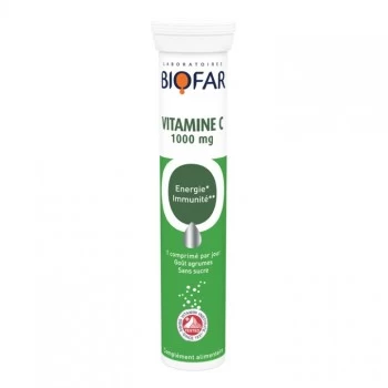 BIOFAR VITAMIN C 1000MG ŠUMEĆE TABLETE A20 BIOFAR VITAMIN C 1000MG ŠUMEĆE TABLETE A20