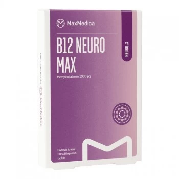 MAXMED B12 NEURO MAX SUBLINGVALNE TABLETE A30 MAXMED B12 NEURO MAX SUBLINGVALNE TABLETE A30