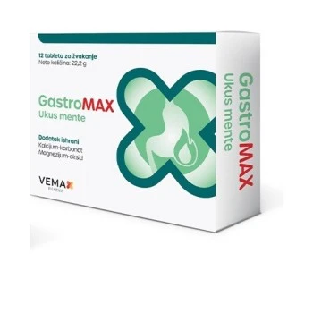 GASTROMAX MENTA TABLETE ZA ŽVAKANJE A12 GASTROMAX MENTA TABLETE ZA ŽVAKANJE A12